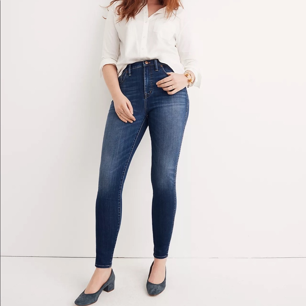 MADEWELL 10” high rise skinny jeans